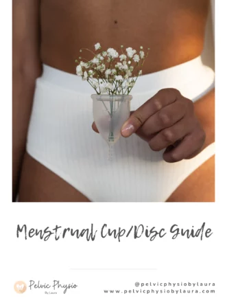 Menstrual cup disc guide